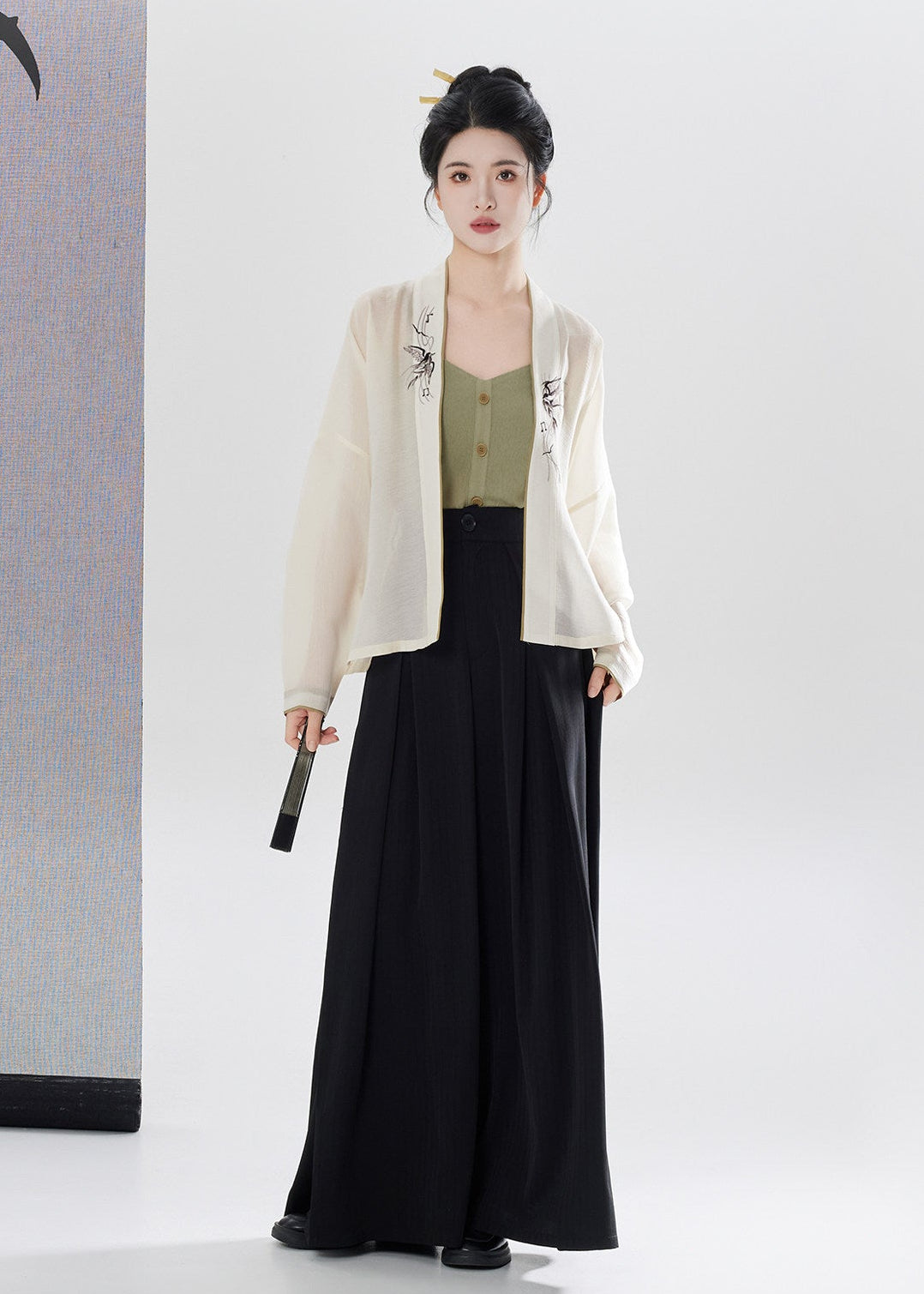 Swallow Melody | Modern 3-Piece Pants Set (弦上燕)