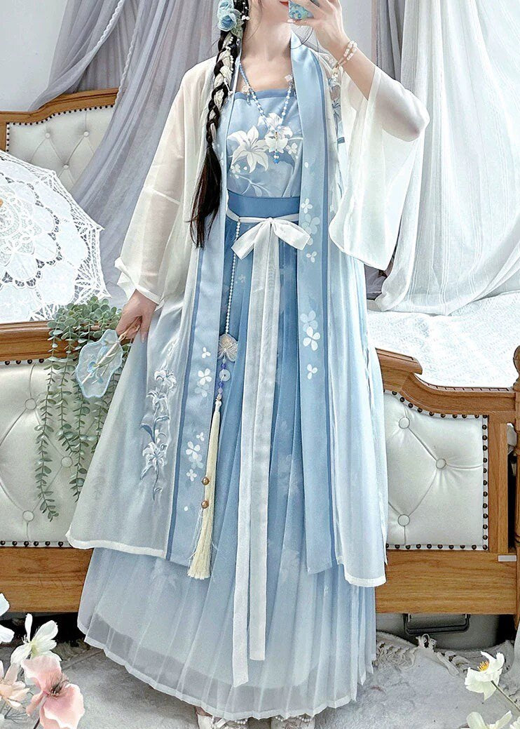 Blue Lily | 3-Piece Plus Hanfu (幽蓝百合)