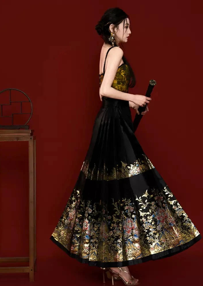 Queen B | 2-Pieces Modern MaMian Skirt Set (江山如画)