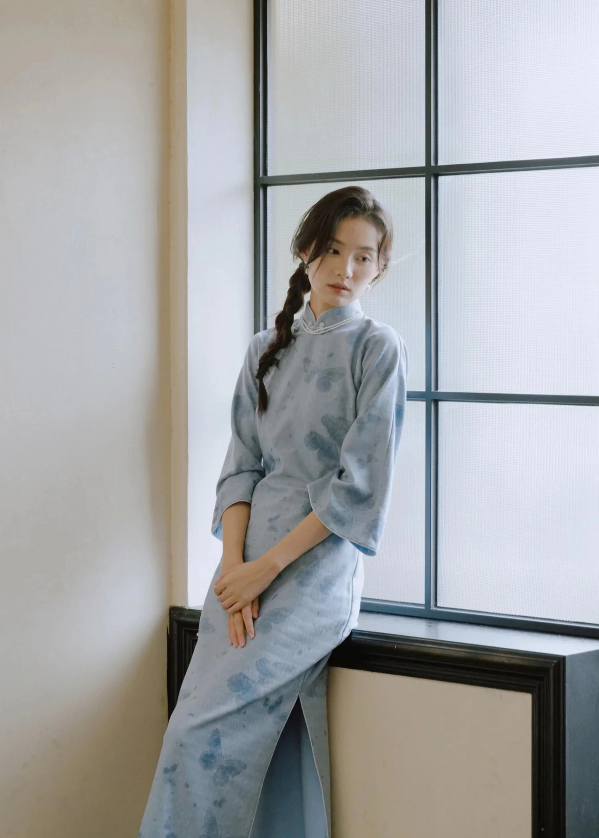 Blue Butterfly | 1930s Hong Kong Style Qipao (蓝蝶梦)