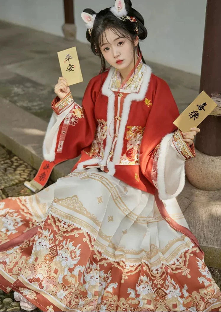 Lucky Dragon | 3-Pieces 2024 New Year Ming Hanfu (祥龙纳福)