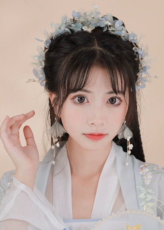 Serene Orchid | 2-Piece Flower Hair Pieces (雪魄)