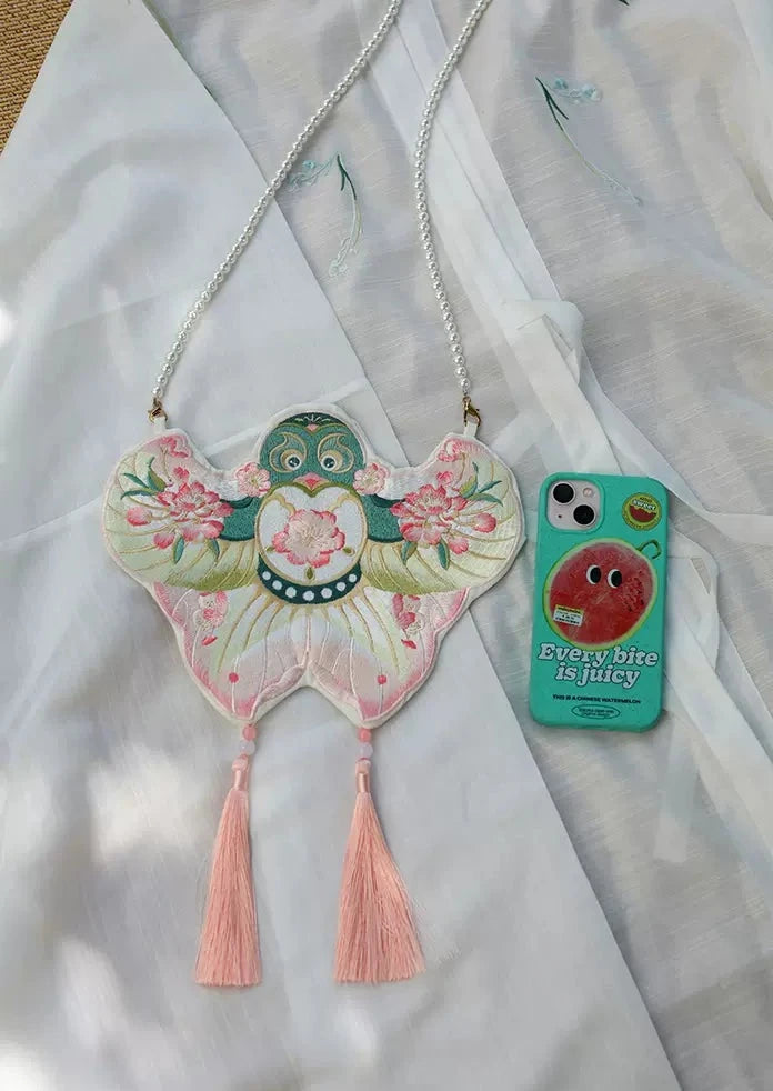 Swallow Kite | Double-Sided Embroidered Purse