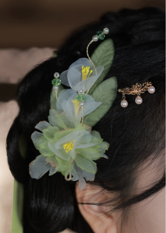 Spring Charm | 2-Piece Flower Hair Pieces (春色)