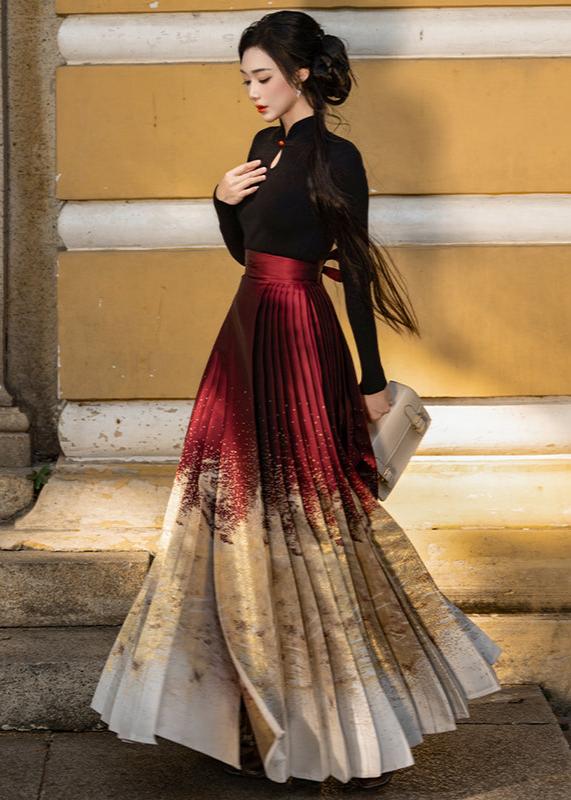 Moon River | Custom Made Ma Mian Skirt (月生春江)