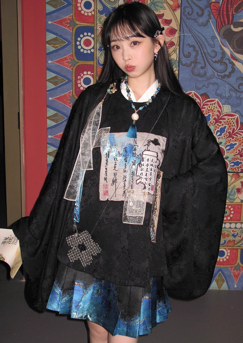 Wednesday | 3-Pieces Modern Chinese Style Dress (八破锦灰)