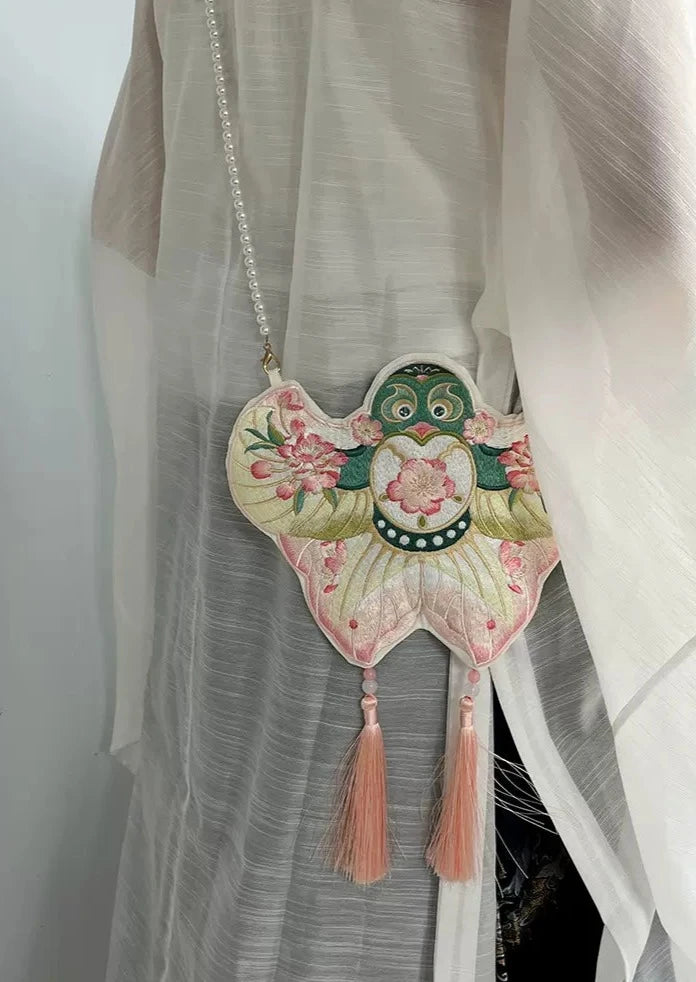 Swallow Kite | Double-Sided Embroidered Purse