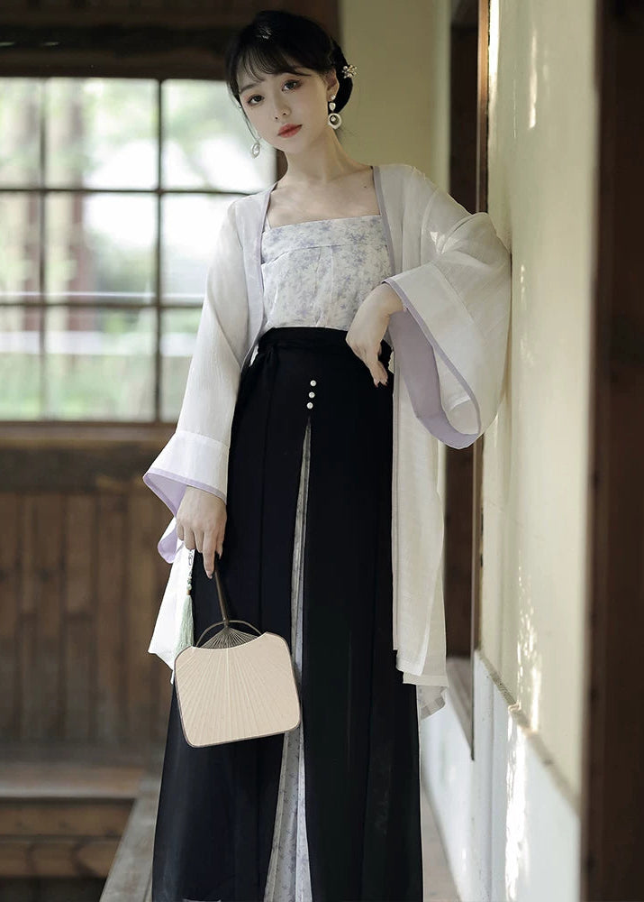 Serenade | 3-Piece Purple Modern Hanfu Set (小夜曲)