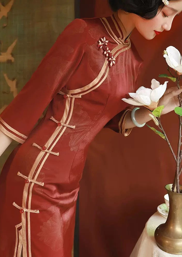 Wine | Red Qipao Dress (醉人红)