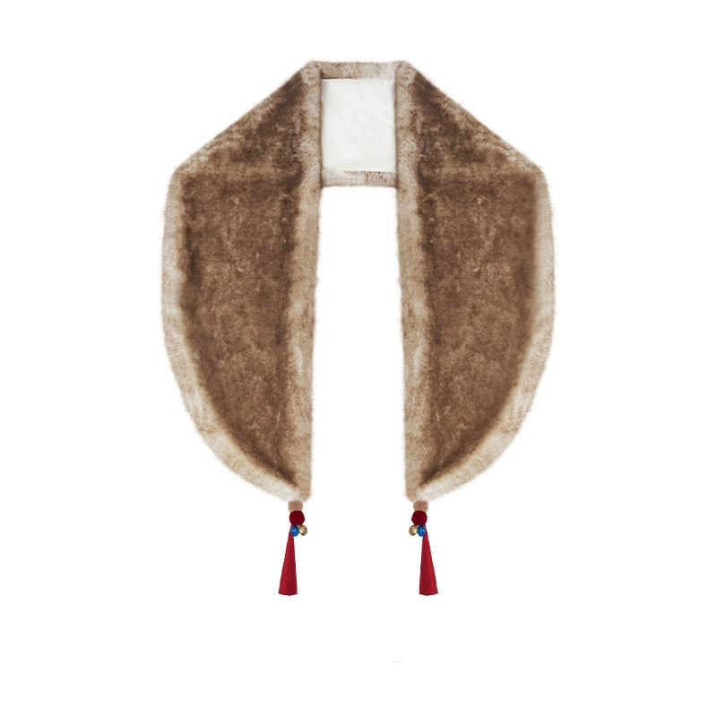 Star Fall | 2026 New Year Faux Fur Shawl / Earmuff (青阳星回)