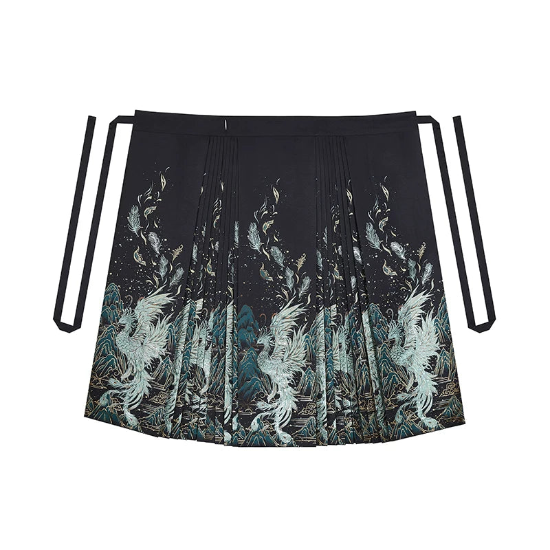 Phoenix | Modern Ma Mian Skirt Set (青羽)
