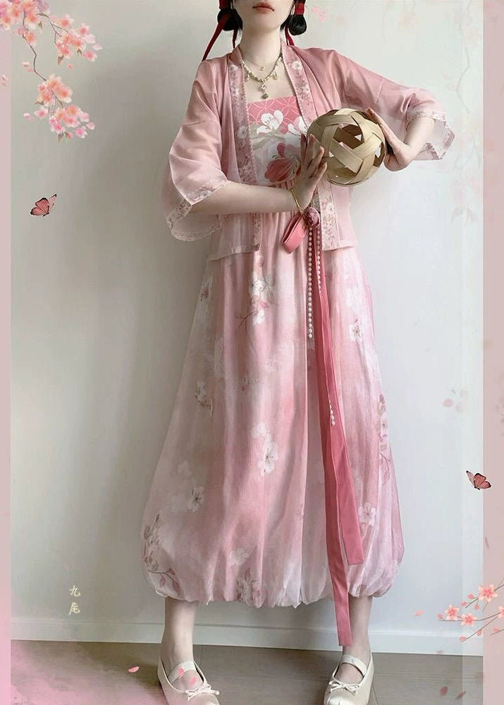 Pink Bubbles | 3-Piece Plus Pants Set (粉红泡泡)
