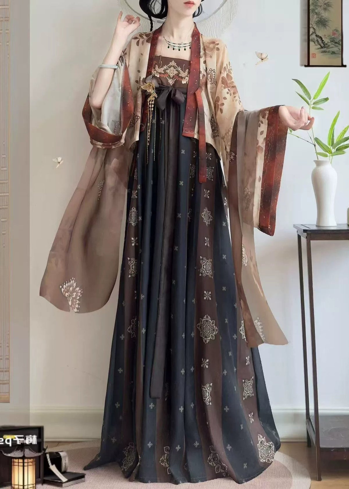 Mediados de verano | Hanfu de 3 piezas más (半夏)