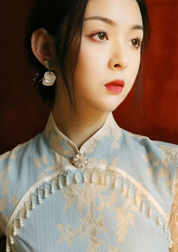 Miss Bai | Lace Qipao Dress (白小姐)