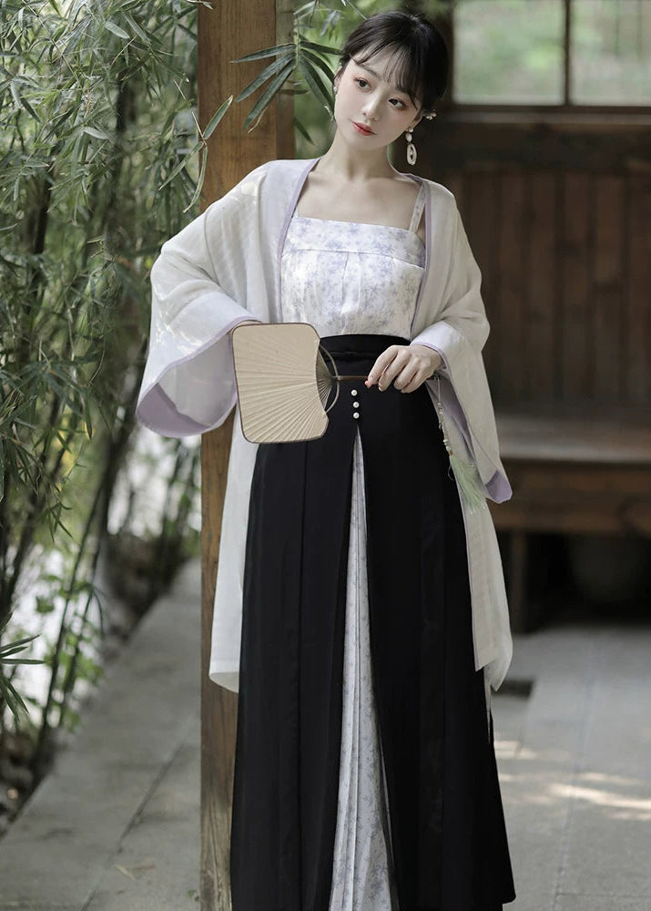 Serenade | 3-Piece Purple Modern Hanfu Set (小夜曲)