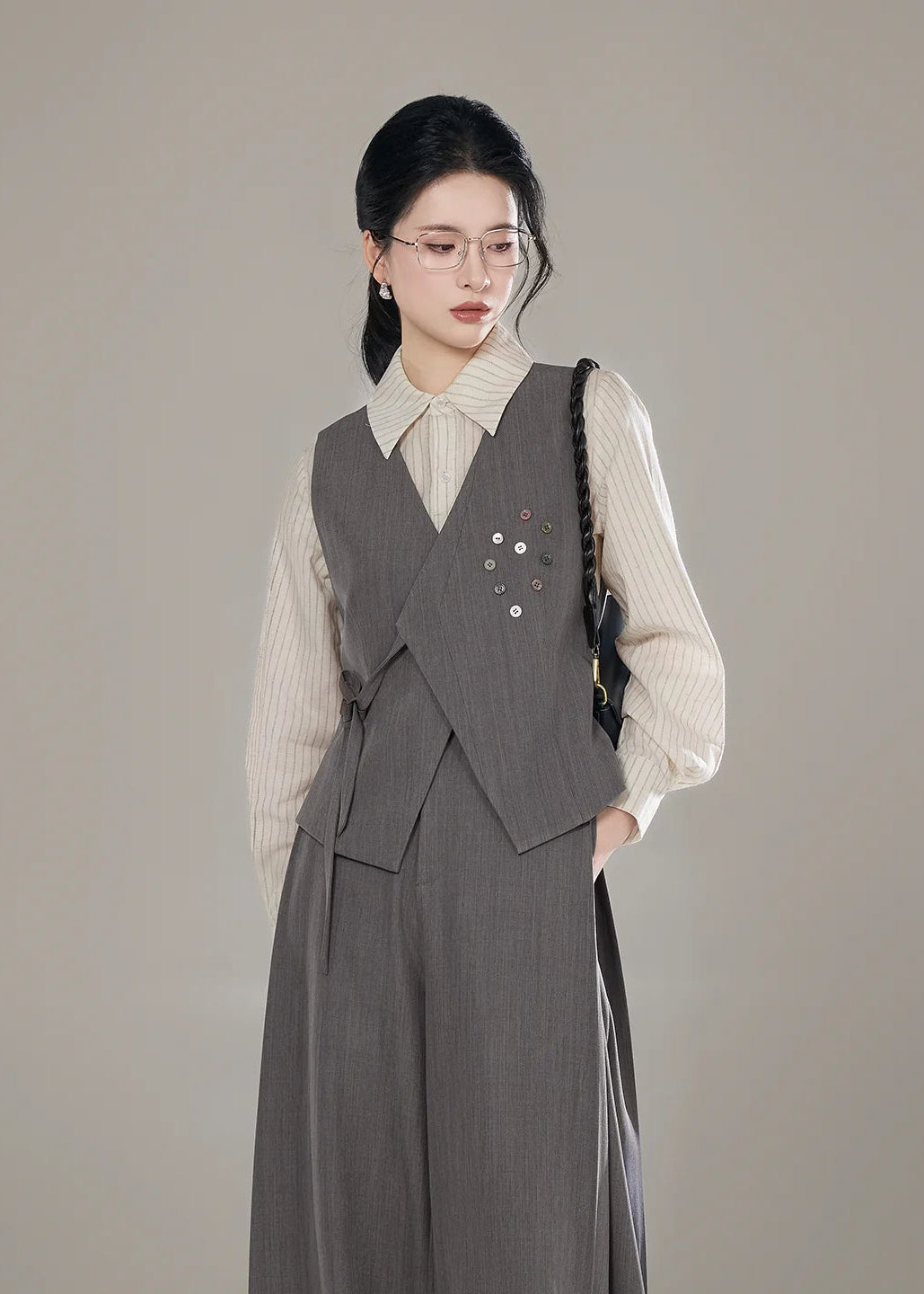 Breeze Tale | Modern 3-Piece Pants Set (揽风叙)