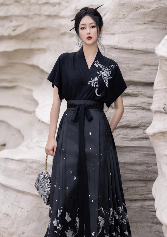 Black Widow | Modern 2-Pieces Hanfu (人间客) – NewMoonDance