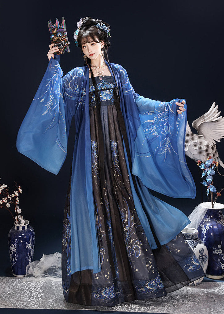 Emerald Nightflame | 2-Piece Unisex Plus Hanfu (翠羽夜焰)