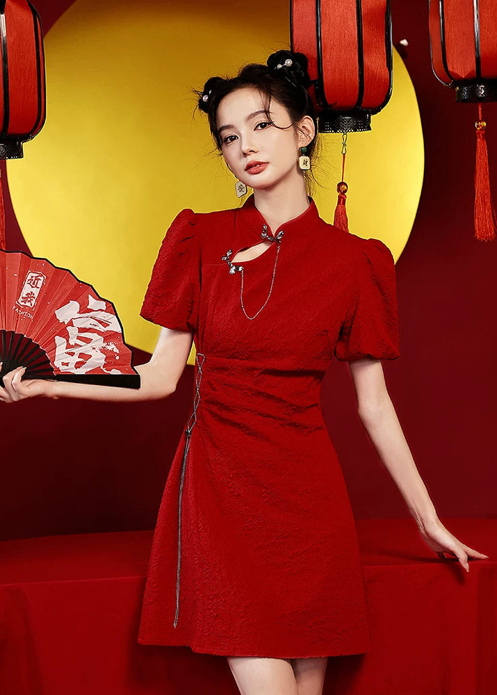 Black Widow | Mini Qipao Dress (黑寡妇)