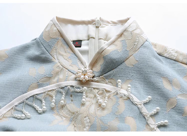 Miss Bai | Lace Qipao Dress (白小姐)