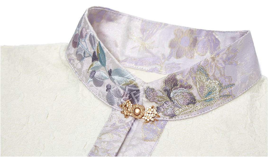Snowbound Melody | 3-Piece 2027 New Year Hanfu (画弦雪)