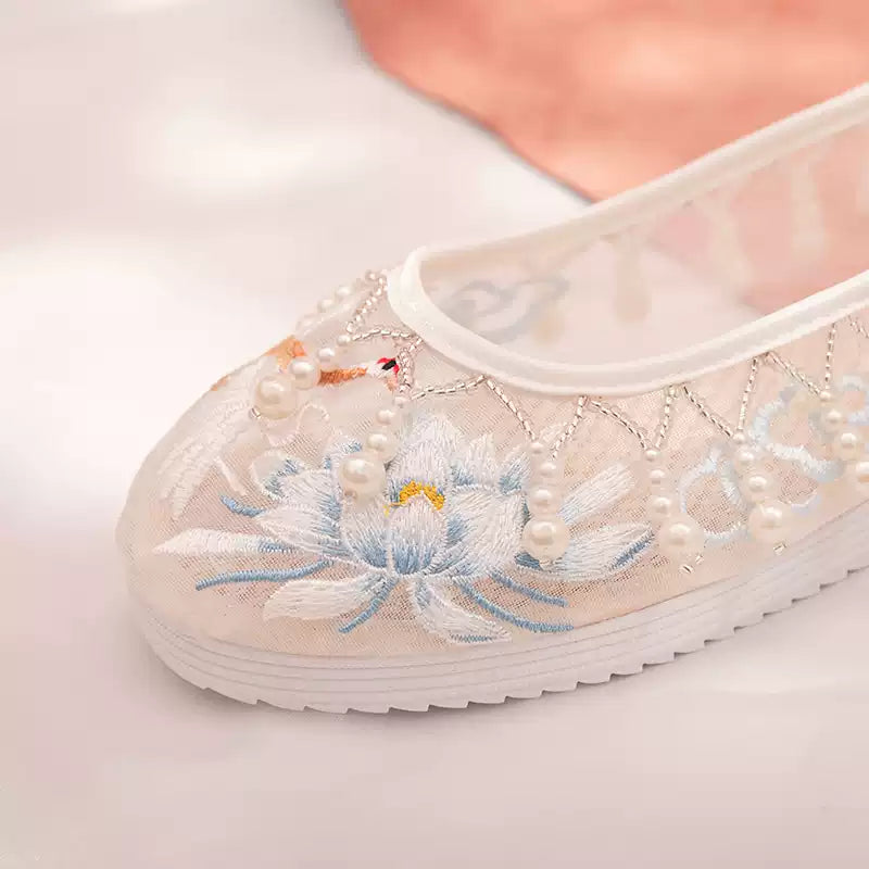 Beaded Curtain | Embroidered Summer Shoes(宫锁珠帘）