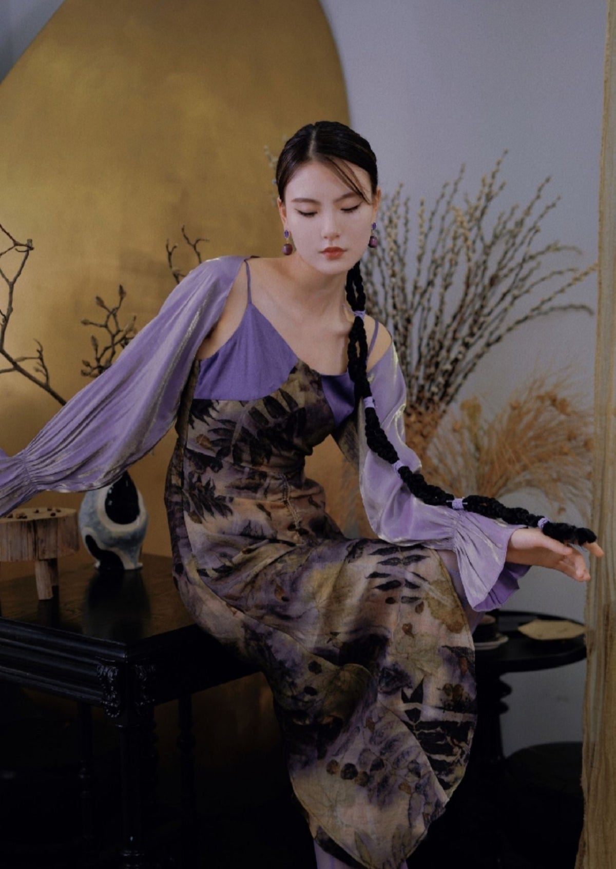 Irises | 6 Colors Qipao Coverup (南山南)