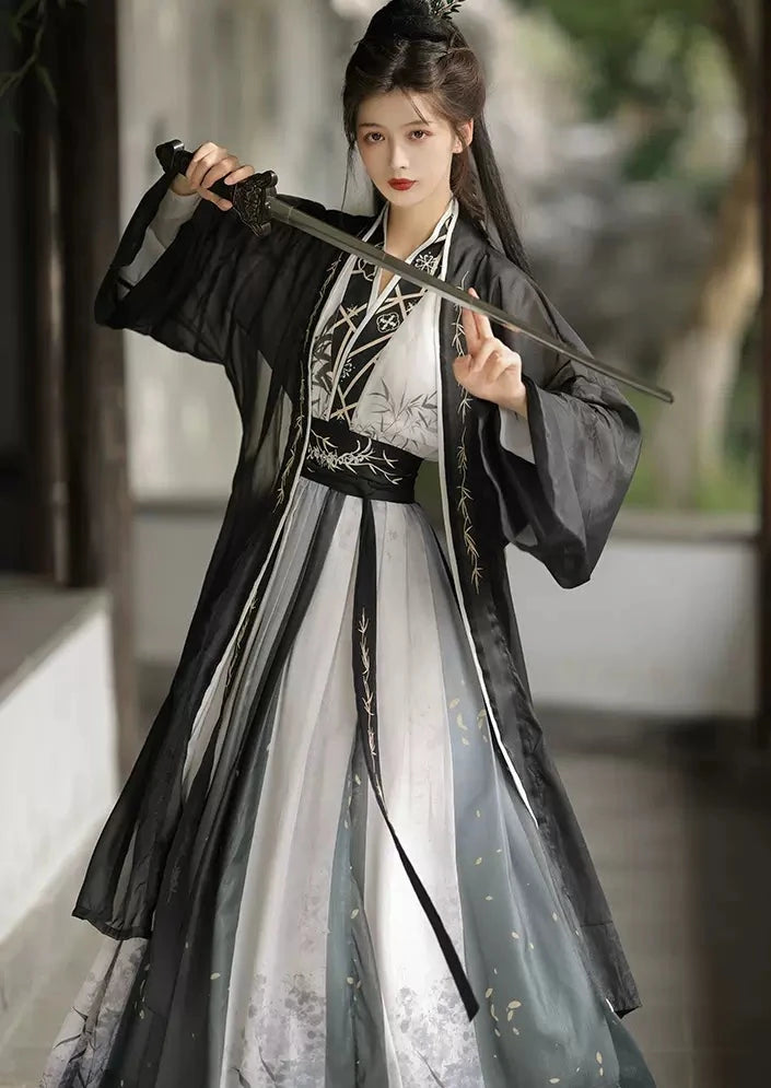 Bamboo Wind | Unisex 3-Pieces Hanfu Set (御芙蓉)