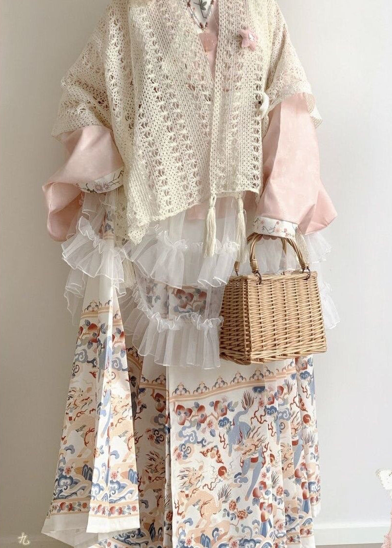 Sweet Petal | 4-Piece Plus Lolita Hanfu (甜瓣)