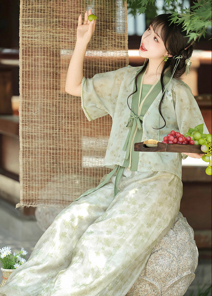 Little Jasmine | 3-Piece Plus Pants Hanfu (小茉莉花)