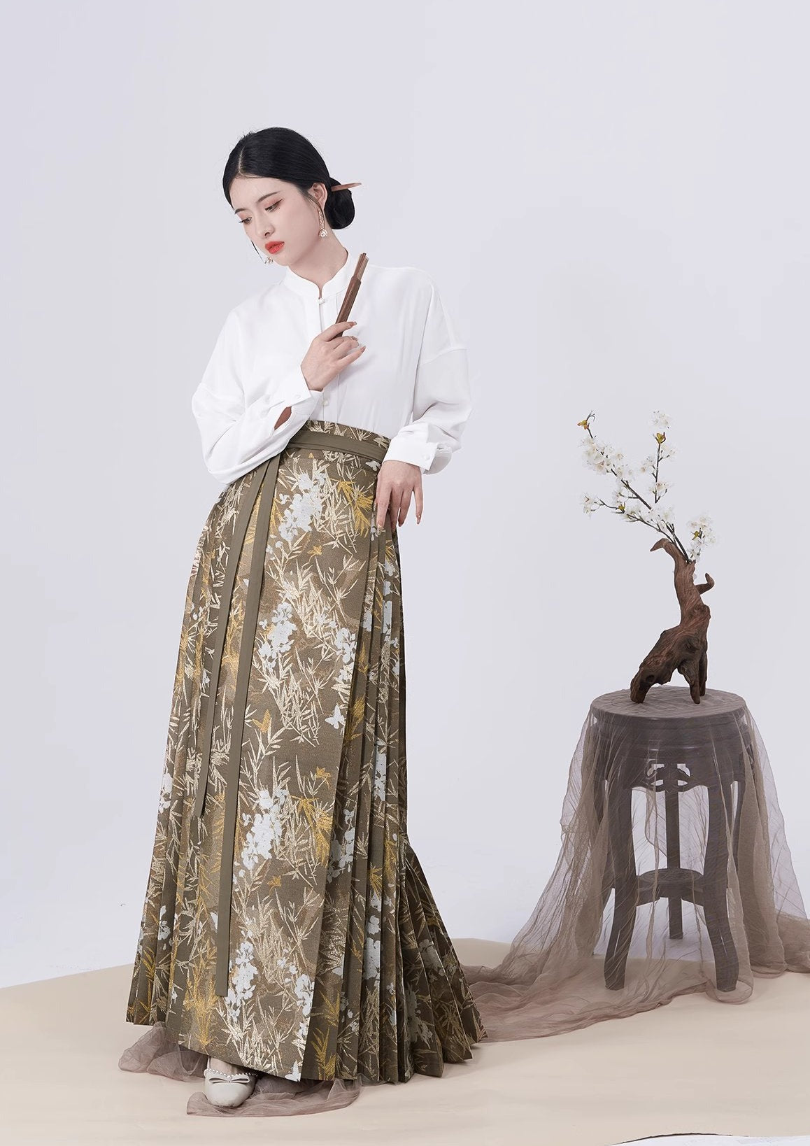 Orchid | 4-Pieces Modern Ma Mian Skirt Set (时兰)