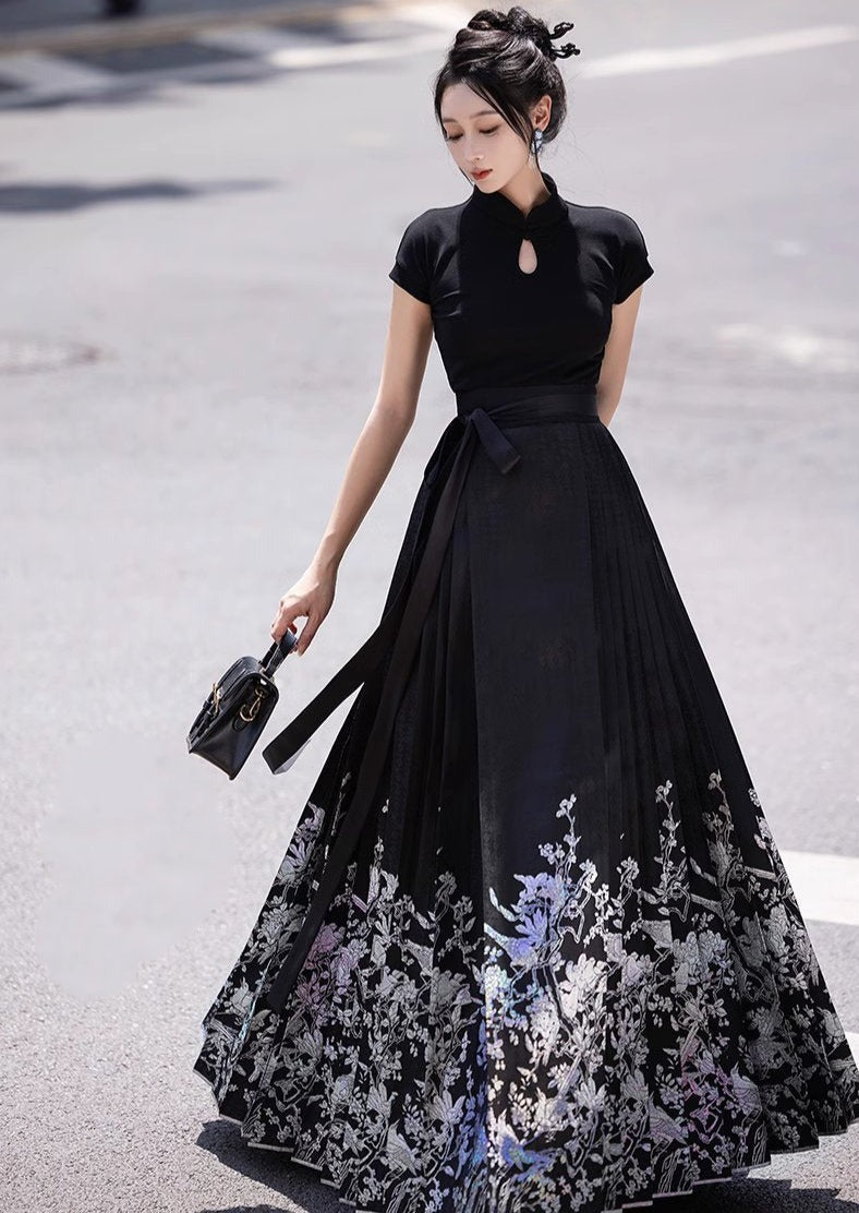 Joy lights | Modern 2-Pieces Ma Mian Skirt Set (喜上眉梢)