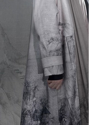 Snow Moutains | Modern Unisex Coat And Scarf (江山覆雪)