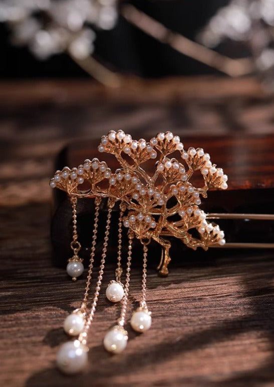 Pine | Pearl Double Sided Hairpin (松果果)