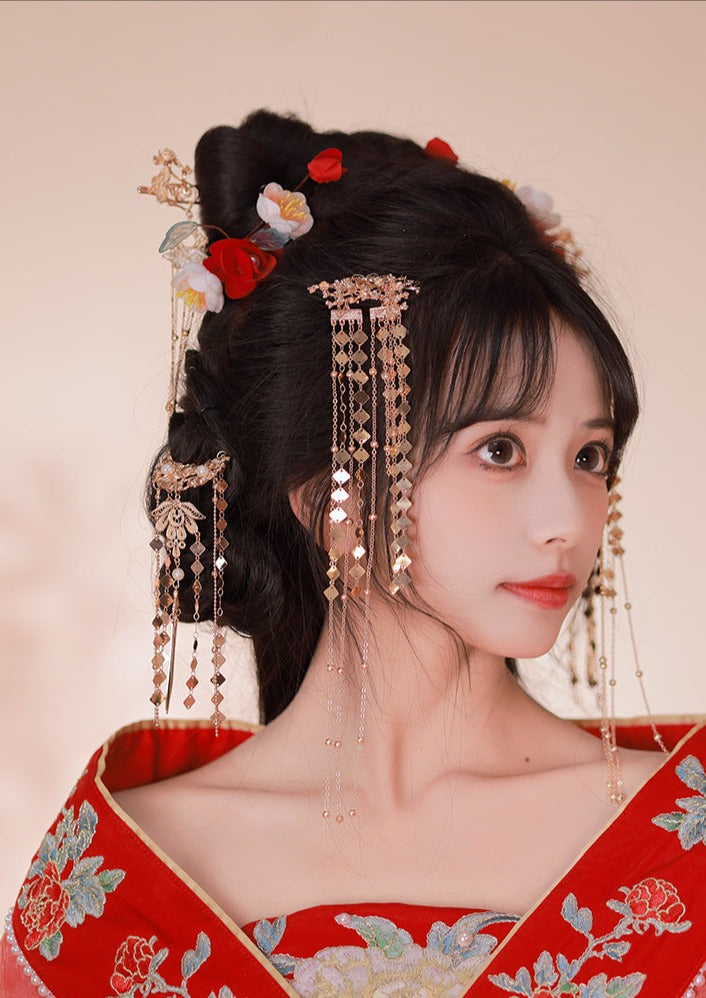 Camellia | 6 Pcs Flowers Hairpins (茶醾)