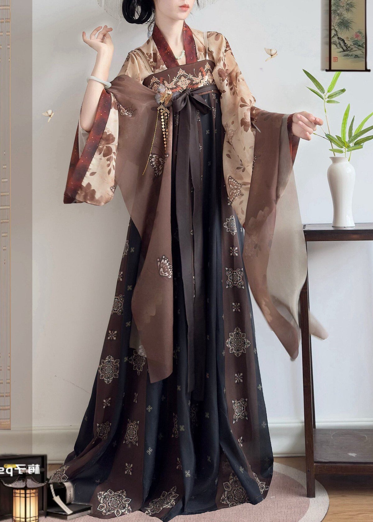 Mediados de verano | Hanfu de 3 piezas más (半夏)