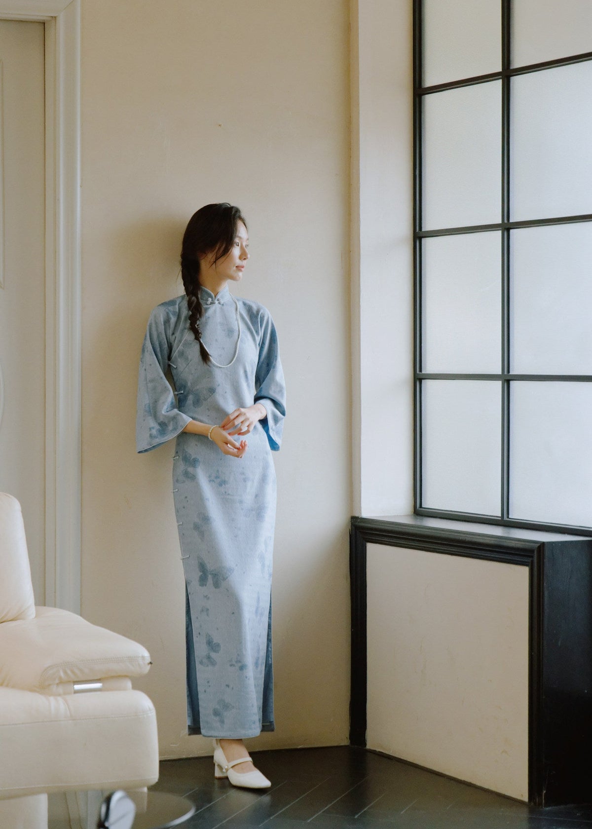 Blue Butterfly | 1930s Hong Kong Style Qipao (蓝蝶梦)