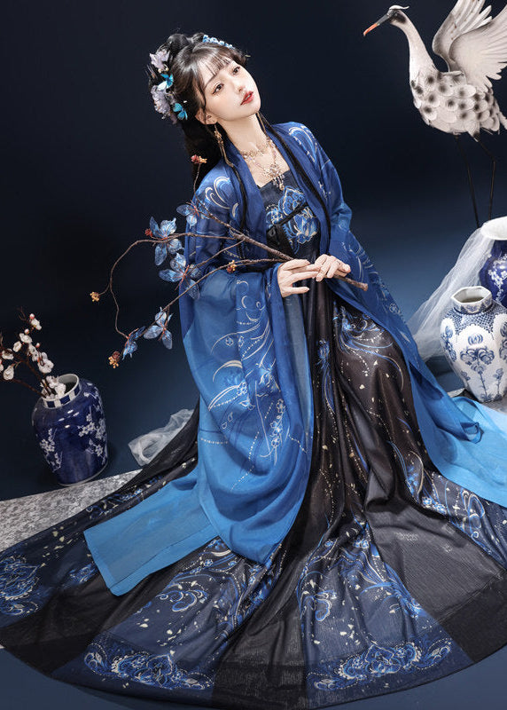 Emerald Nightflame | 2-Piece Unisex Plus Hanfu (翠羽夜焰)