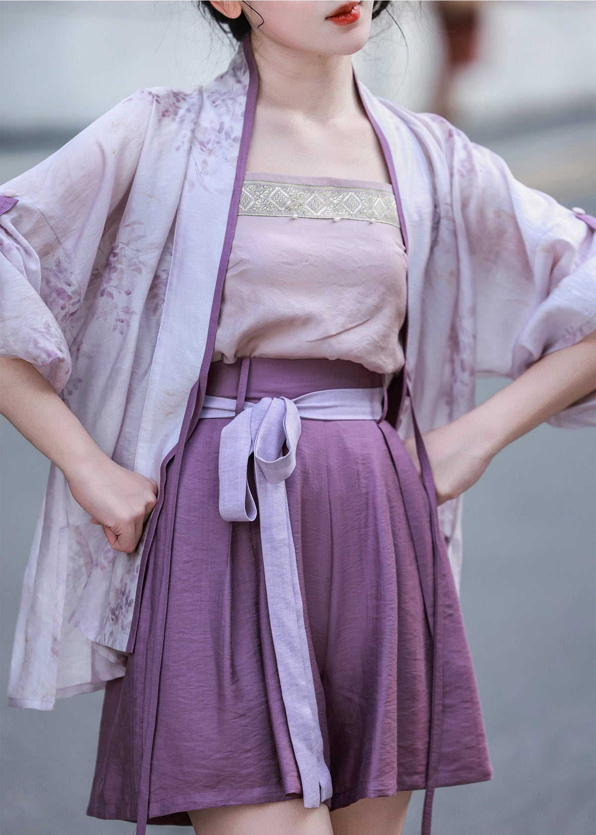 Wisteria Slush | 3-piece Hanfu Set (紫藤冰沙)