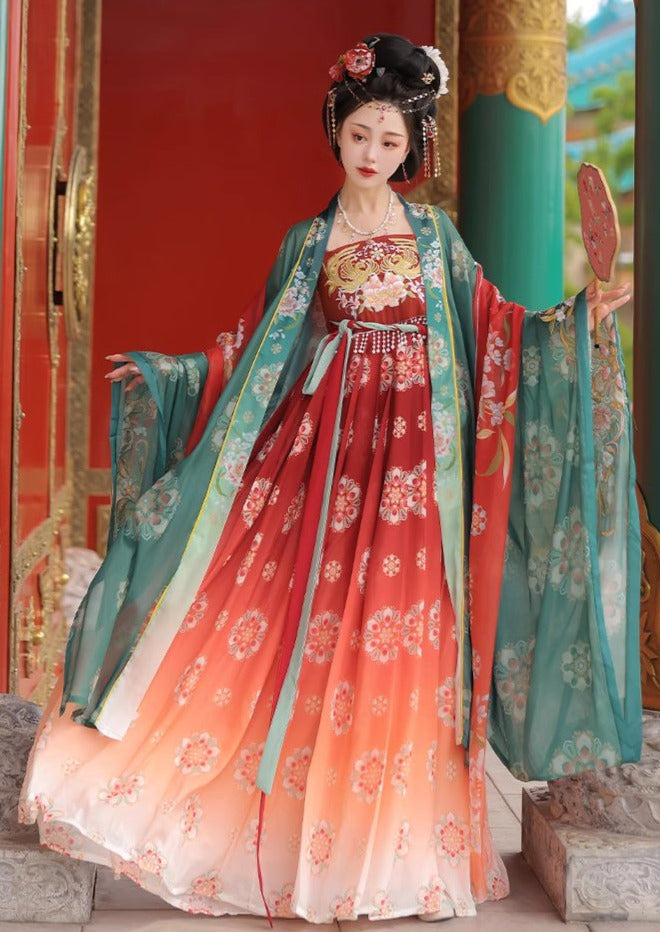 Tang Palace | 3-Pieces Embroidered Hanfu (唐宫花色)