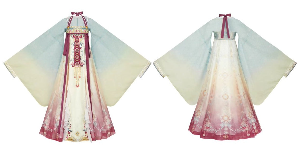 Aqua Fairy | 2-Pieces Embroidered Hanfu Set (渥丹重峦) – NewMoonDance