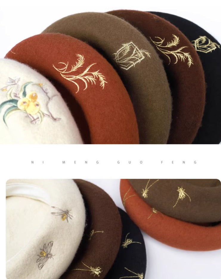 Wheat | 4-Colors Modern Wool Beret Hat (稻香)