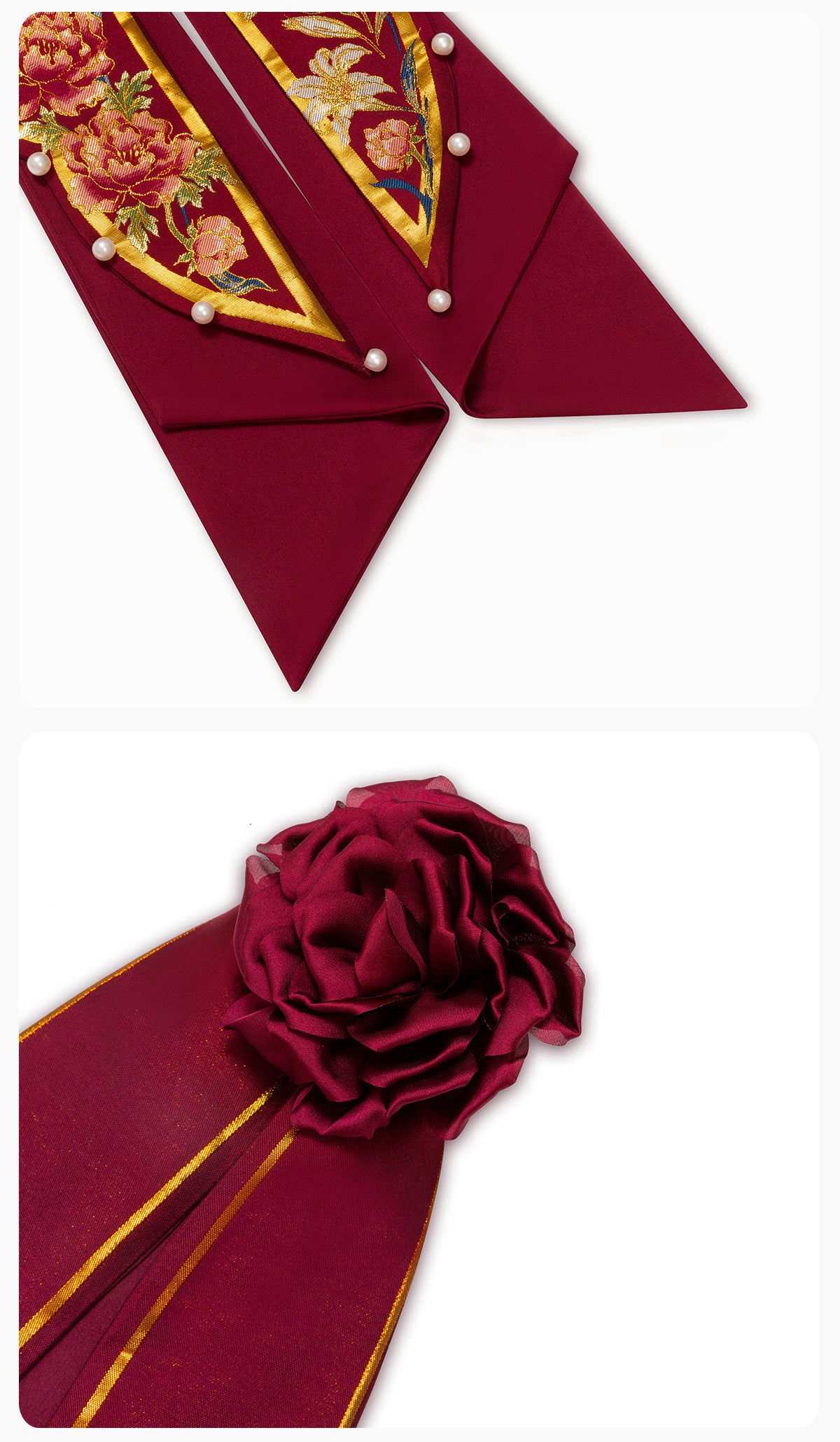 Red Phoenix | Modern 3-Piece Engagement Wedding Dress (丹凤玉露)