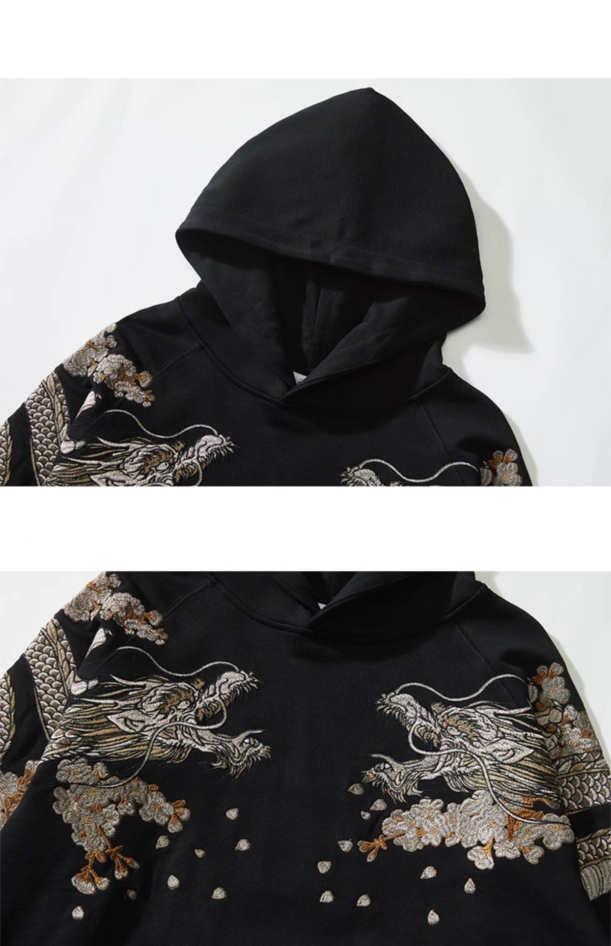 Dragon Moon | Embroidered Unisex Kimono Hoodie (朱雀龙)