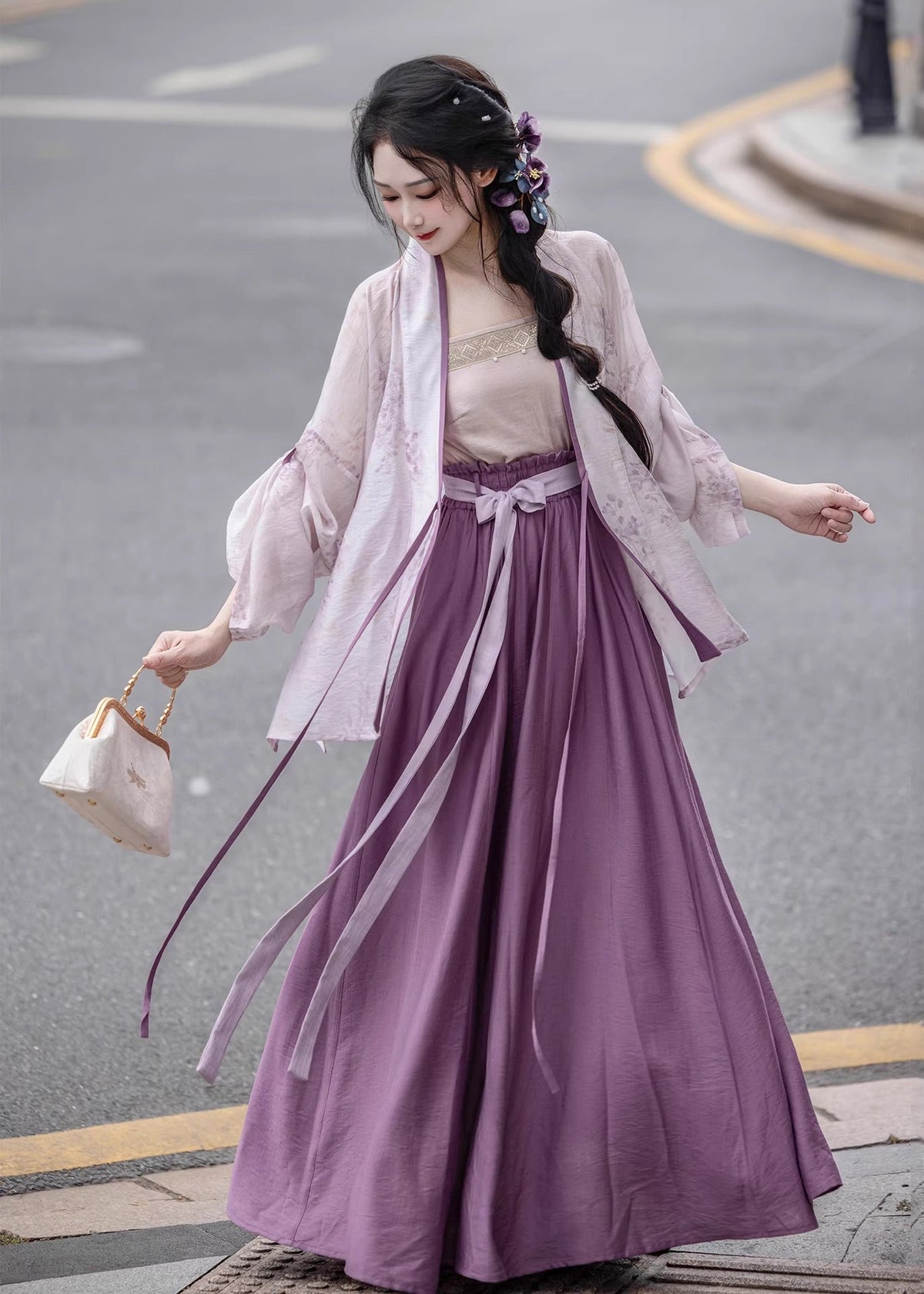 Wisteria Slush | 3-Piece Hanfu (紫藤冰沙)