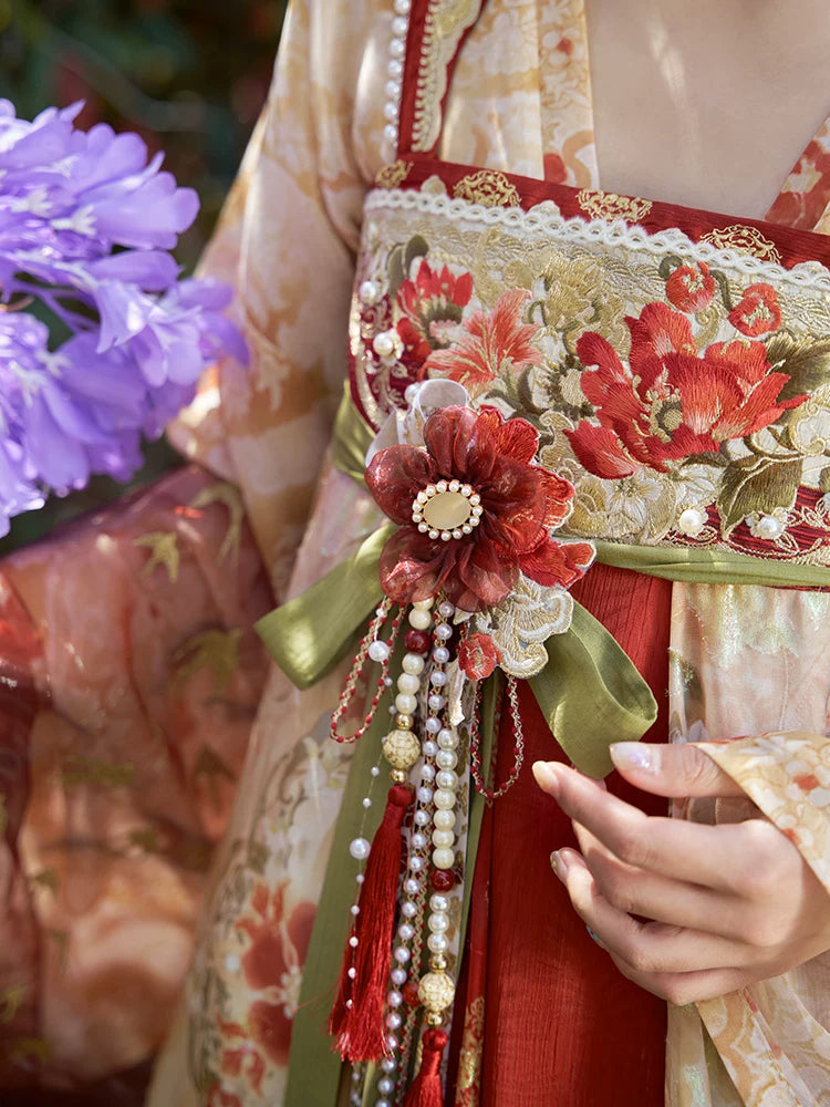 Firework Bloom | 3-Piece Embroidered Hanfu (火树银花)