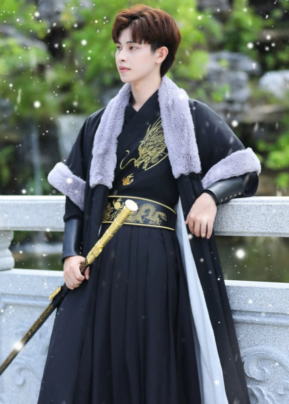 Dragon Rider | 5-Piece Men's Hanfu (黑龙御风)
