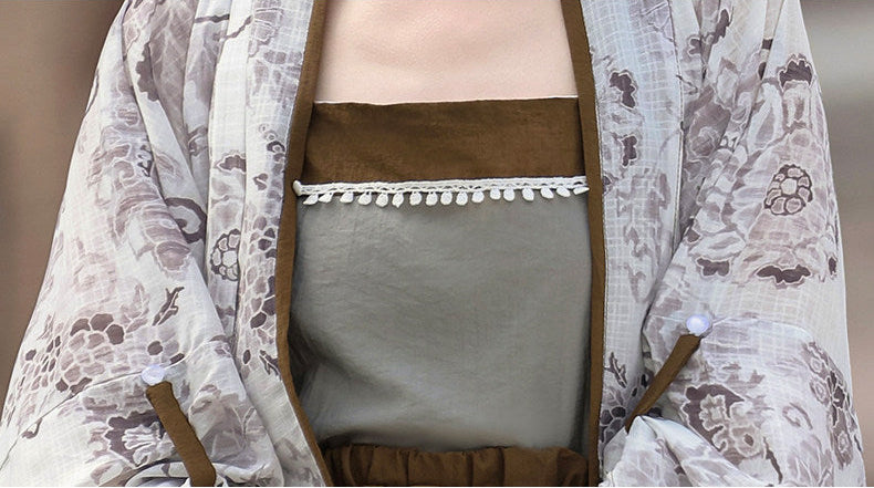 Mediados de verano | Hanfu de 3 piezas más (半夏)