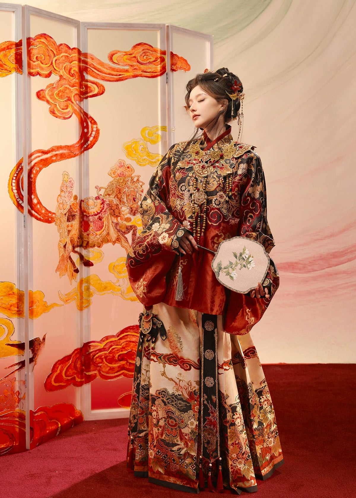 Serpiente espiritual | 4 piezas 2025 Año Nuevo Ming Hanfu (灵蛇守岁)