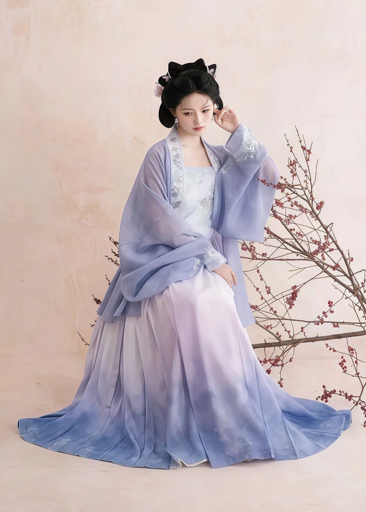 Blueberry | 3-Piece Plus Hanfu (蓝莓)